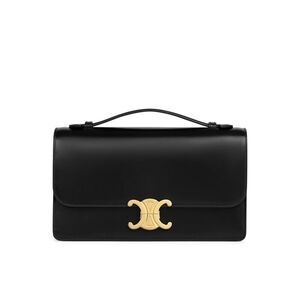 Celine Women Medium Triomphe Folio In Polished Calfskin